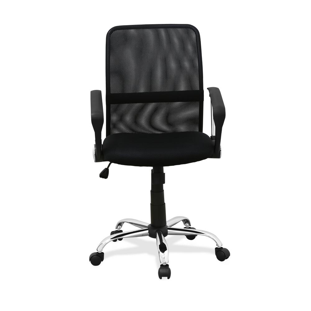 Furinno Hidup Black Low Back Office Chair Wa 8078f 5 The Home Depot Furinno Hidup Black Low Back Office Chair