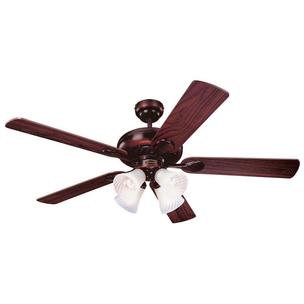 Westinghouse Swirl 52 in. Rustic Bronze Indoor Ceiling Fan7856865