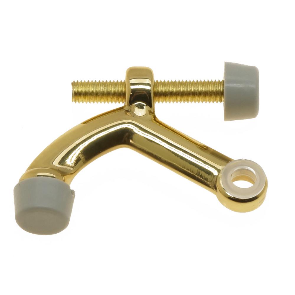 Solid Brass Hinge Pin Door Stop in Polished Brass No Lacquer130293NL