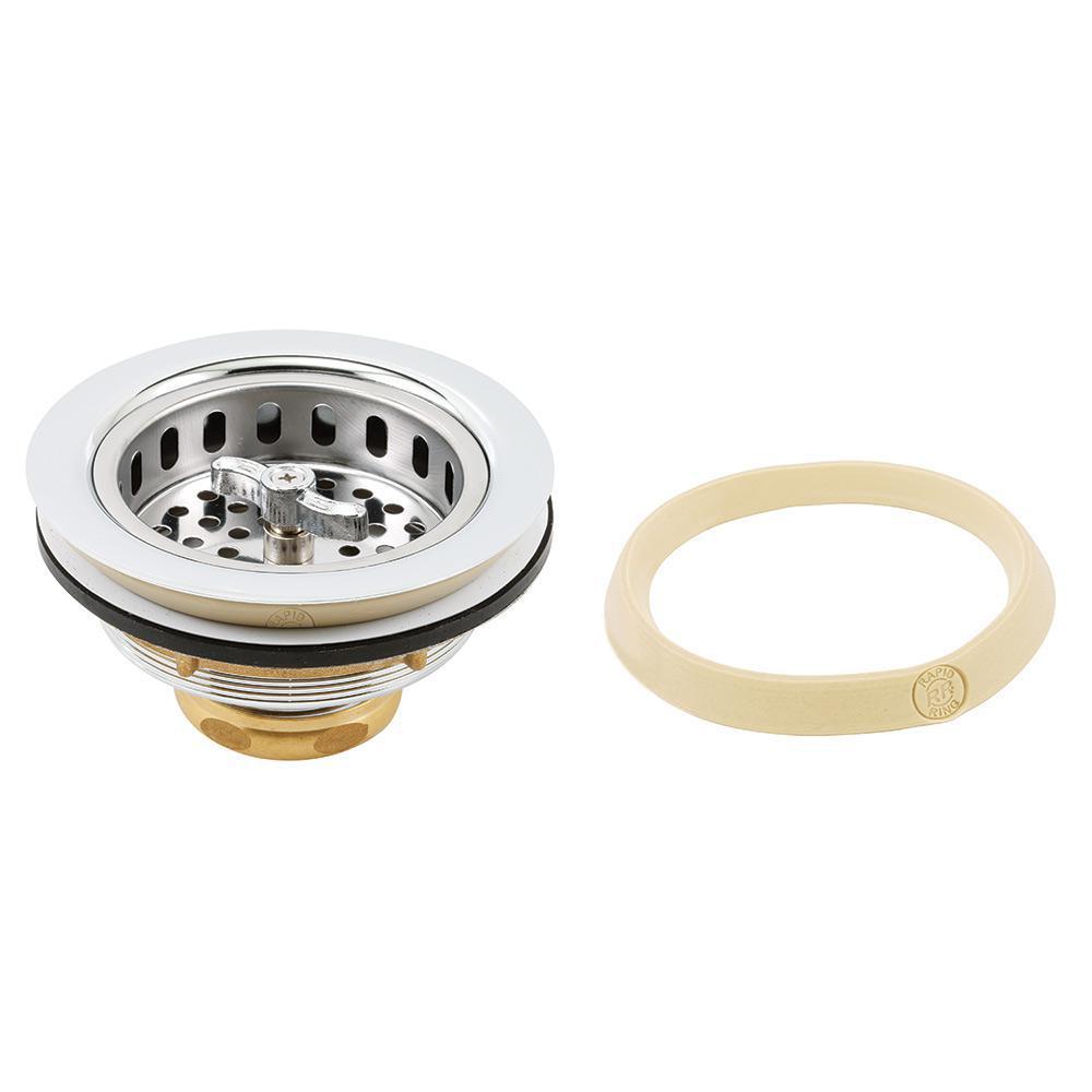 PrimeLine Basket Strainer Stainless Steel Basket Spin and Lock Post 3