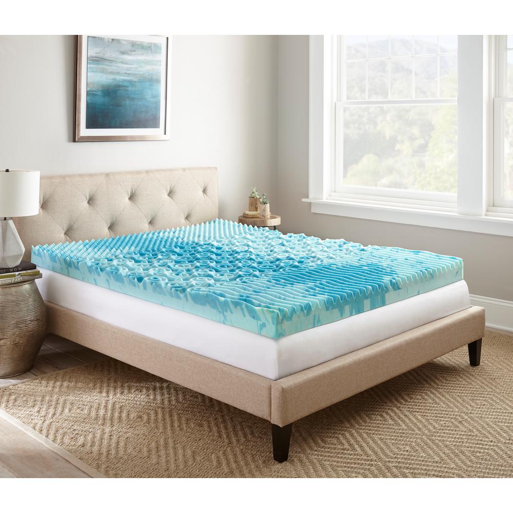 Lane 4 in. Queen Gellux Gel Memory Foam Mattress Topper-HDDOD004LQN