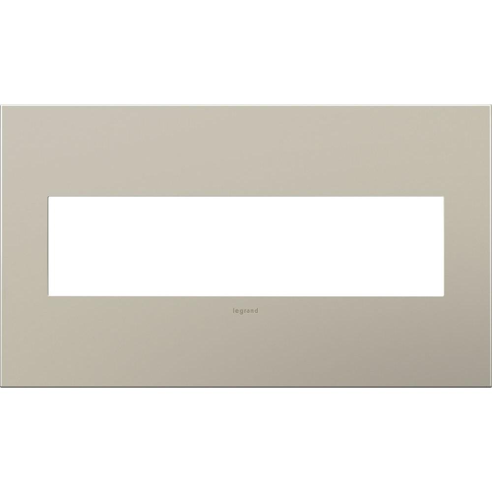 Legrand Adorne 4 Gang 4 Module Wall Plate - Satin Nickel-AWC4GSN4 - The ...