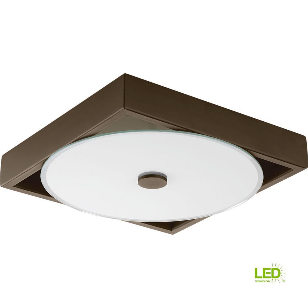 Progress Lighting Frame Collection 24 -Watt Architectural Bronze Integrated LED Wall Sconce