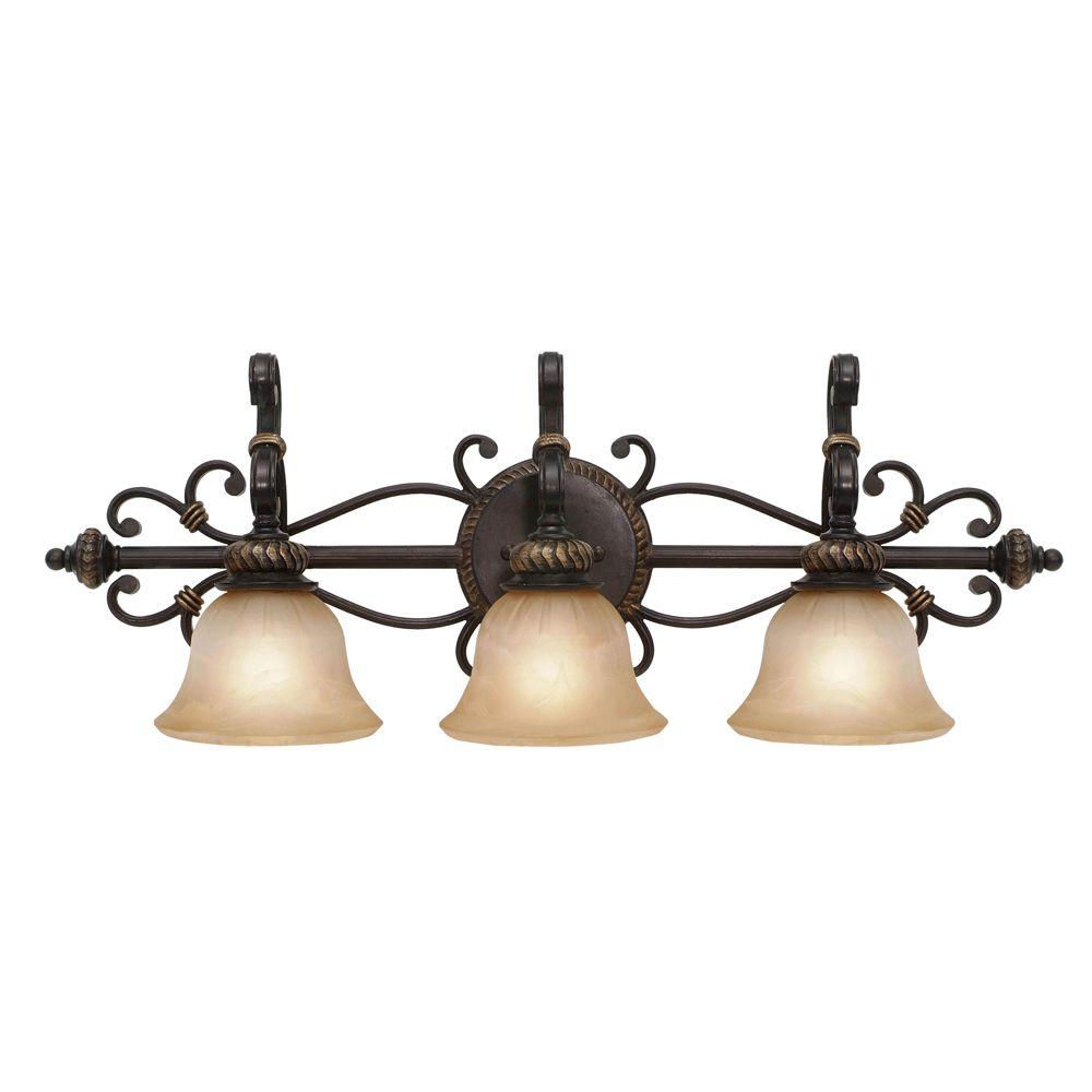 Florian Collection 3Light Etruscan Bronze Bath Vanity Light029BA3MPEB