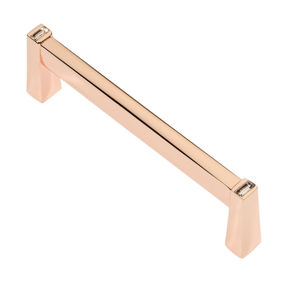 Gold 3 4 1 06 Drawer Pulls Cabinet Hardware The Home Depot Rose Gold With Clear Crystal Cabinet Pull