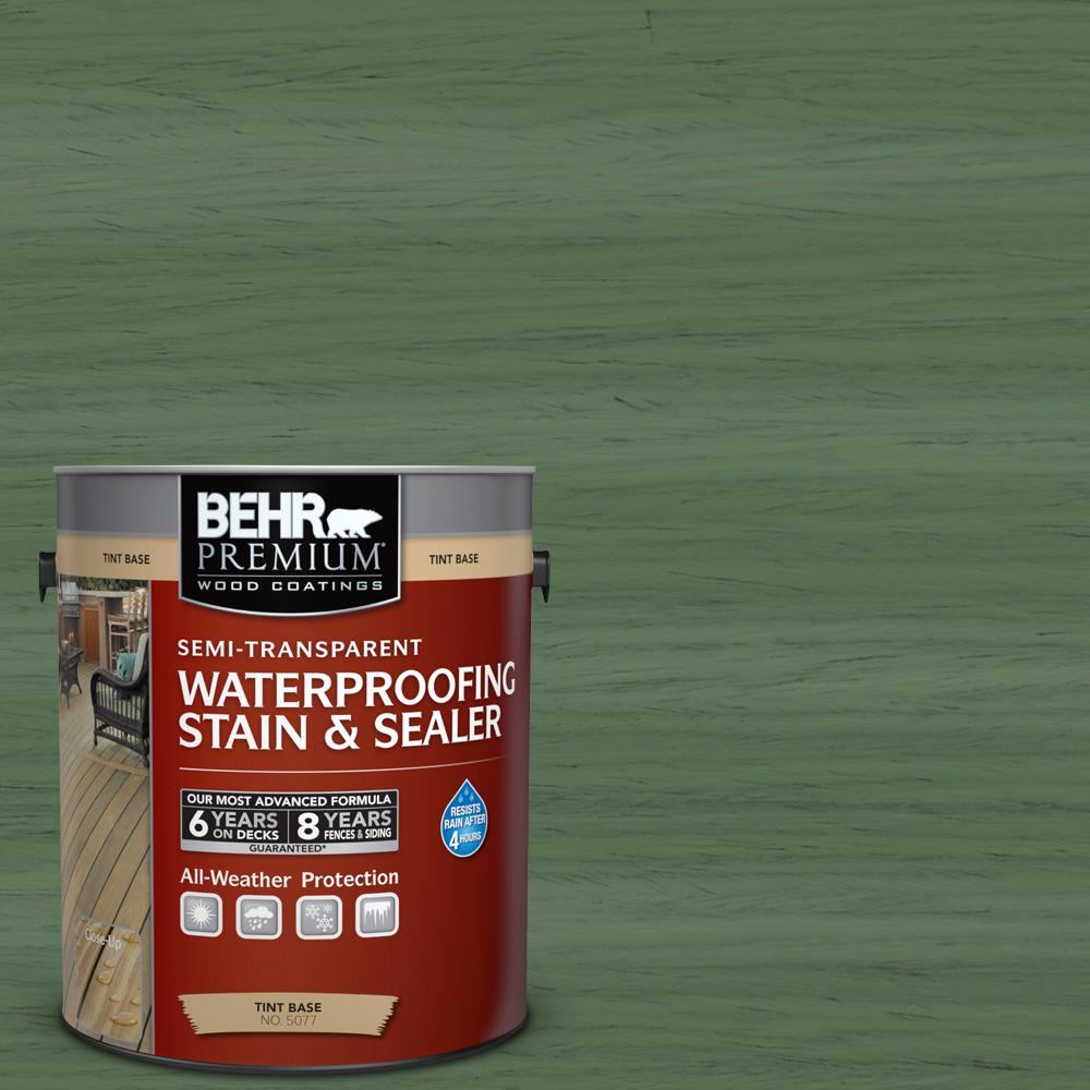 Greens Wood Deck Stain Exterior Sealers The Home Depot St 126 Woodland Green Semi Transpa Waterproofing Exterior Wood Stain