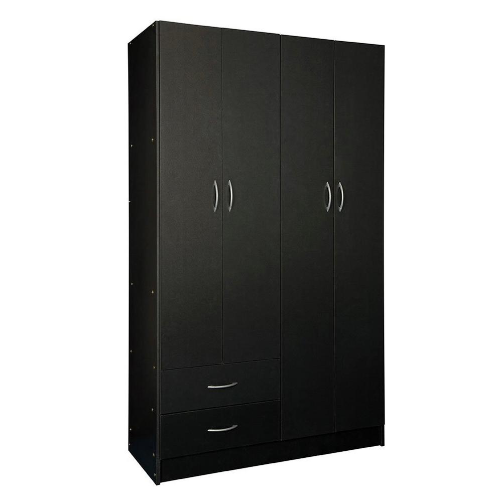 Wood Black Armoires Wardrobes Bedroom Furniture The Home