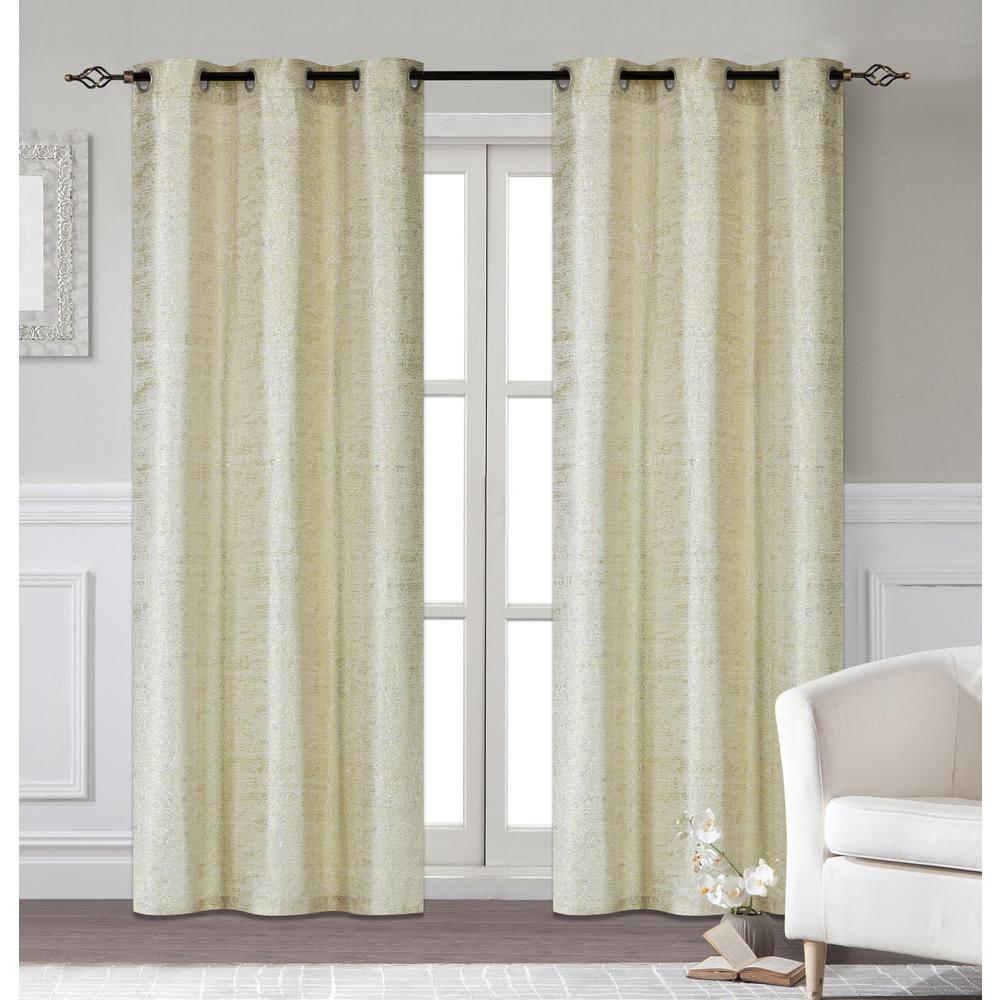 Beige Dainty Home Curtains Drapes Window Treatments The