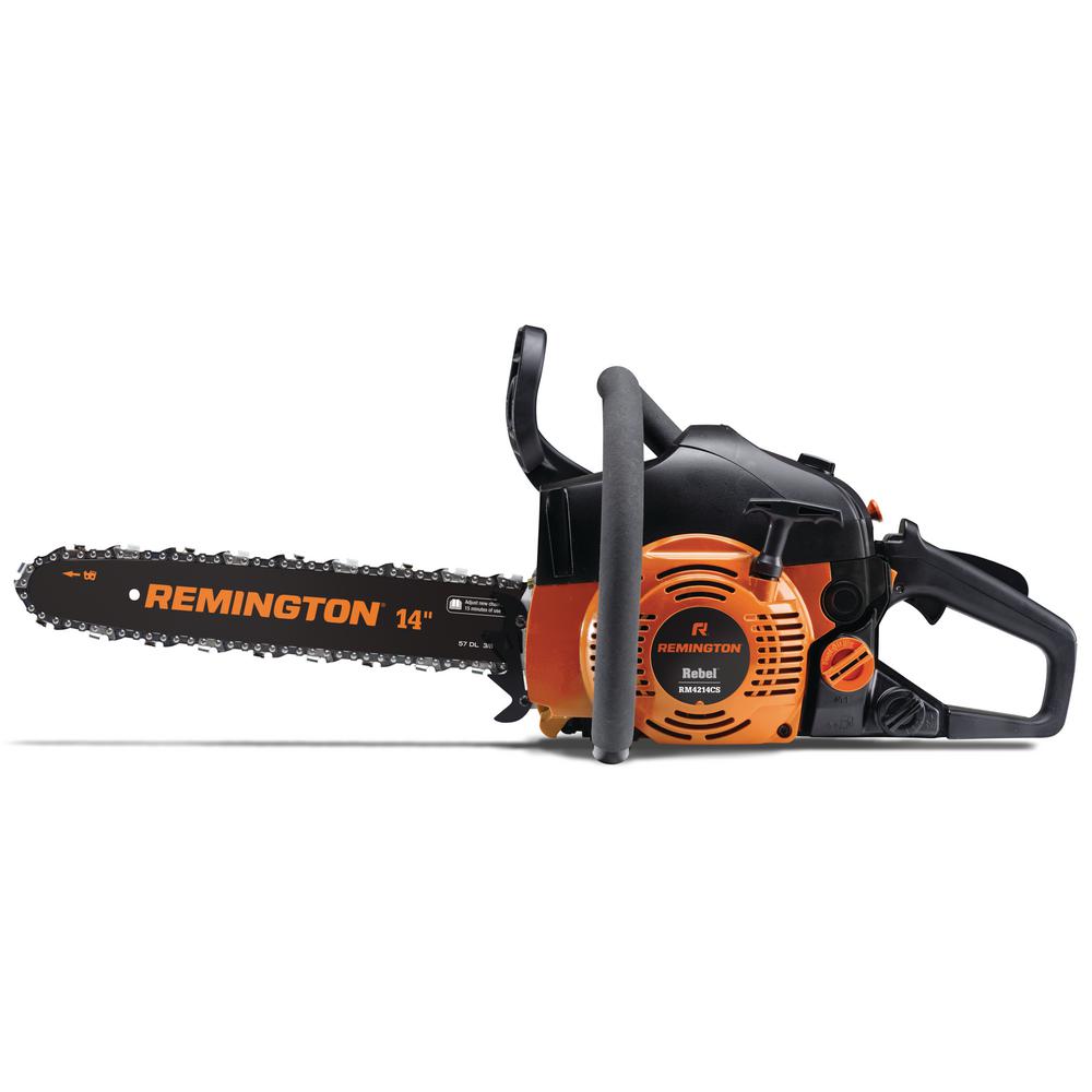 UPC 084931848450 product image for Remington Rebel 14 in. 42 cc 2-Cycle Gas Chainsaw with Automatic Chain Oiler | upcitemdb.com