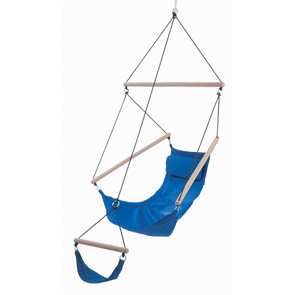 Polyester Hanging Chair with Foot Rest 