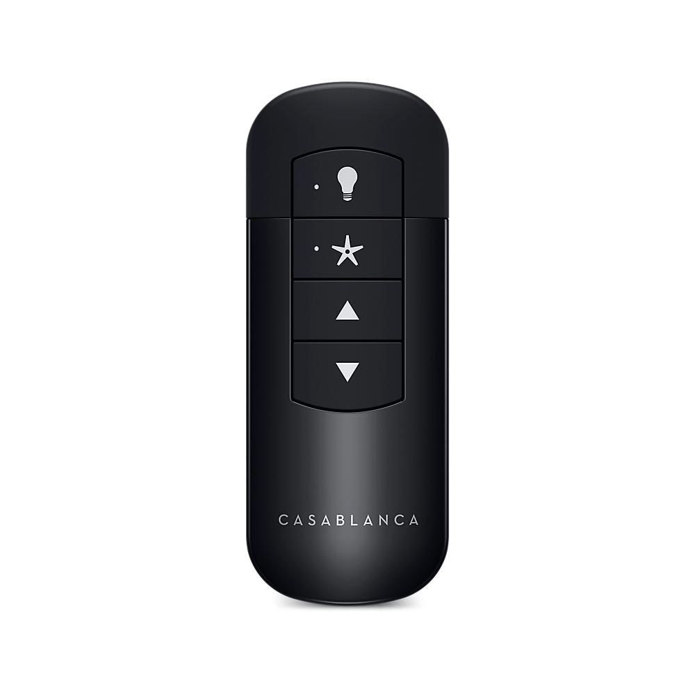 Casablanca Handheld Glossy Black Indoor Remote Control