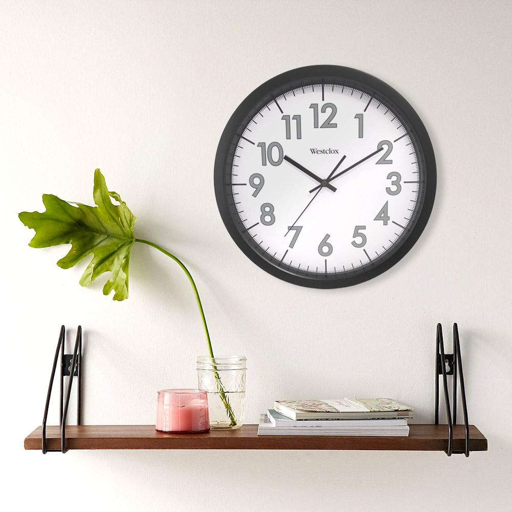 Westclox 14 in. Round Office Wall Clock-32067 - The Home Depot