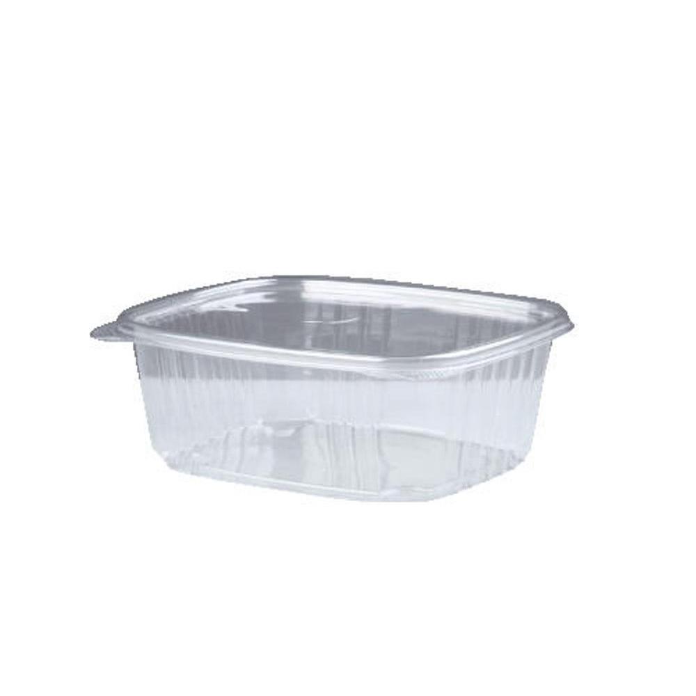 Genpak Plastic Hinged Deli Containers, 16 oz., 53/8 x 41/2 x 25/8