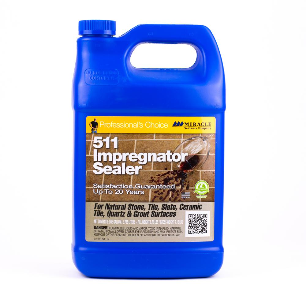 Tile Grout Sealers The Home Depot 511 128 Oz Impregnator Penetrating Sealer