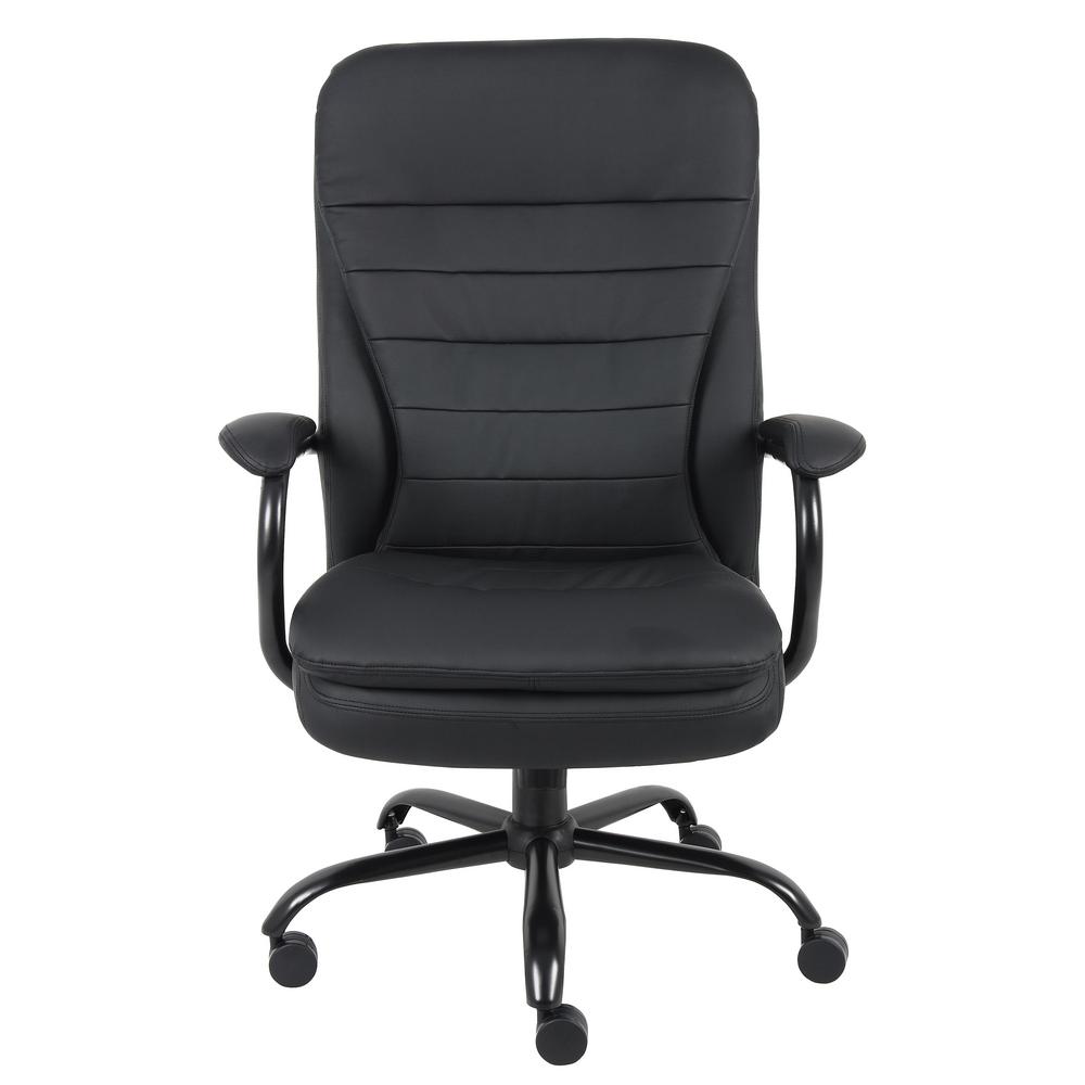 Boss Black Heavy Duty Double Plush Chair B991 Cp The Home Depot Heavy Duty Double Plush Chair B991 Cp