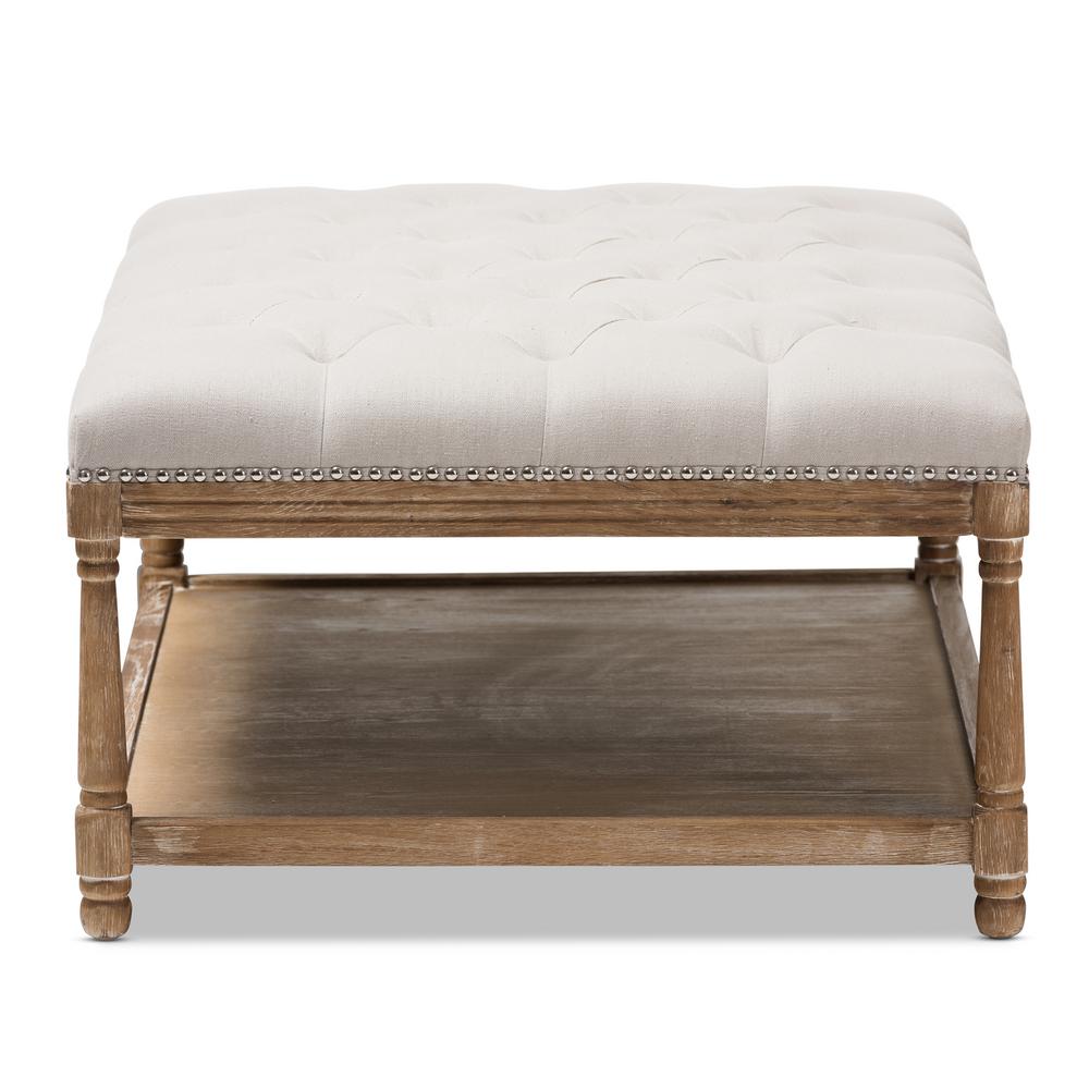 Tufted Coffee Table Rectangle : Square tufted ottoman coffee table