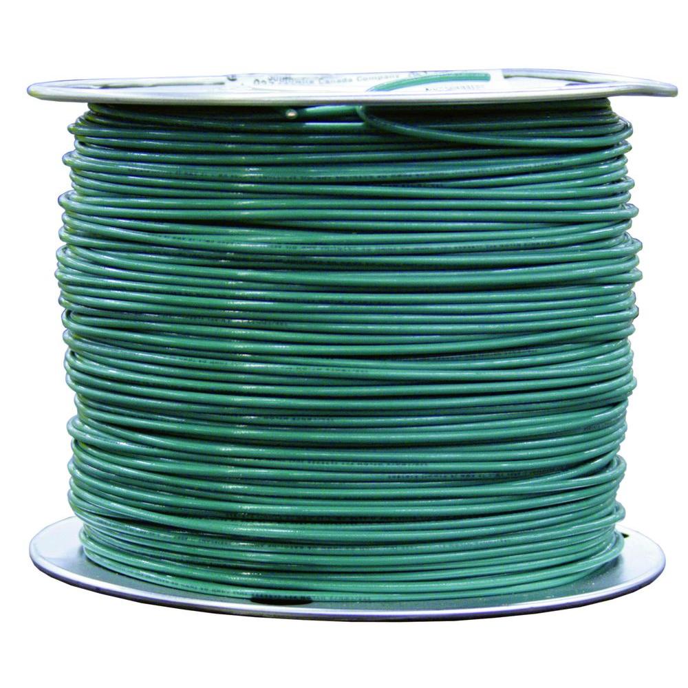 Southwire 500 ft. 8 Green Solid CU TW Wire14118403 The Home Depot