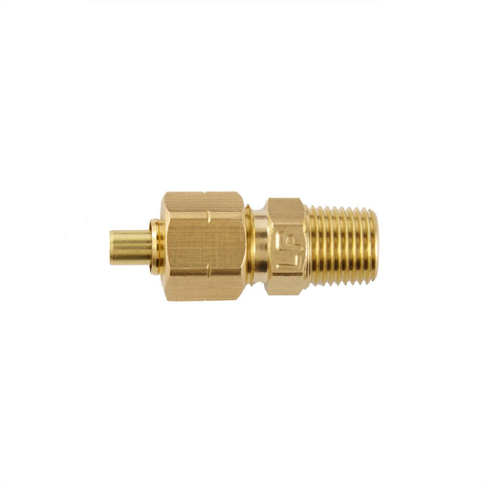 Everbilt 1/4 in. MIP x 1/4 in. FIP 90-Degree Brass Street Elbow Fitting ...