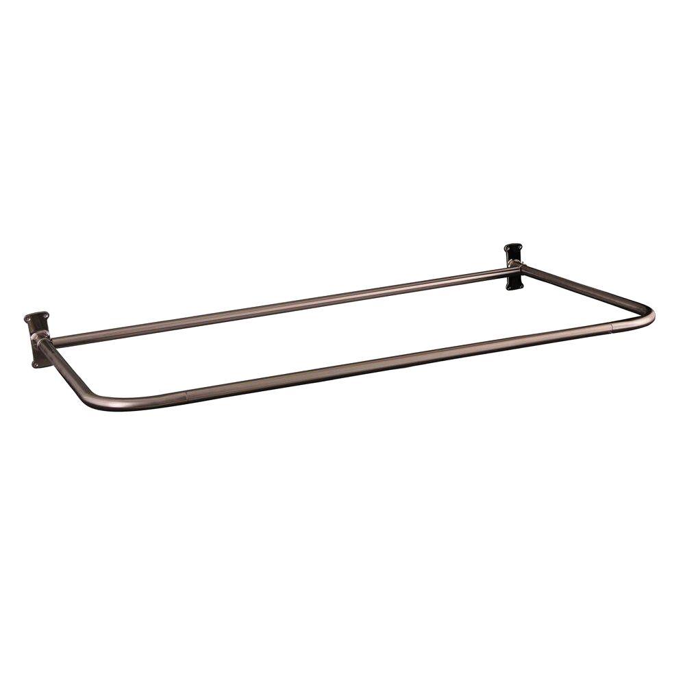 Barclay Products 54 In X 26 In D Shower Rod In Brushed Nickel