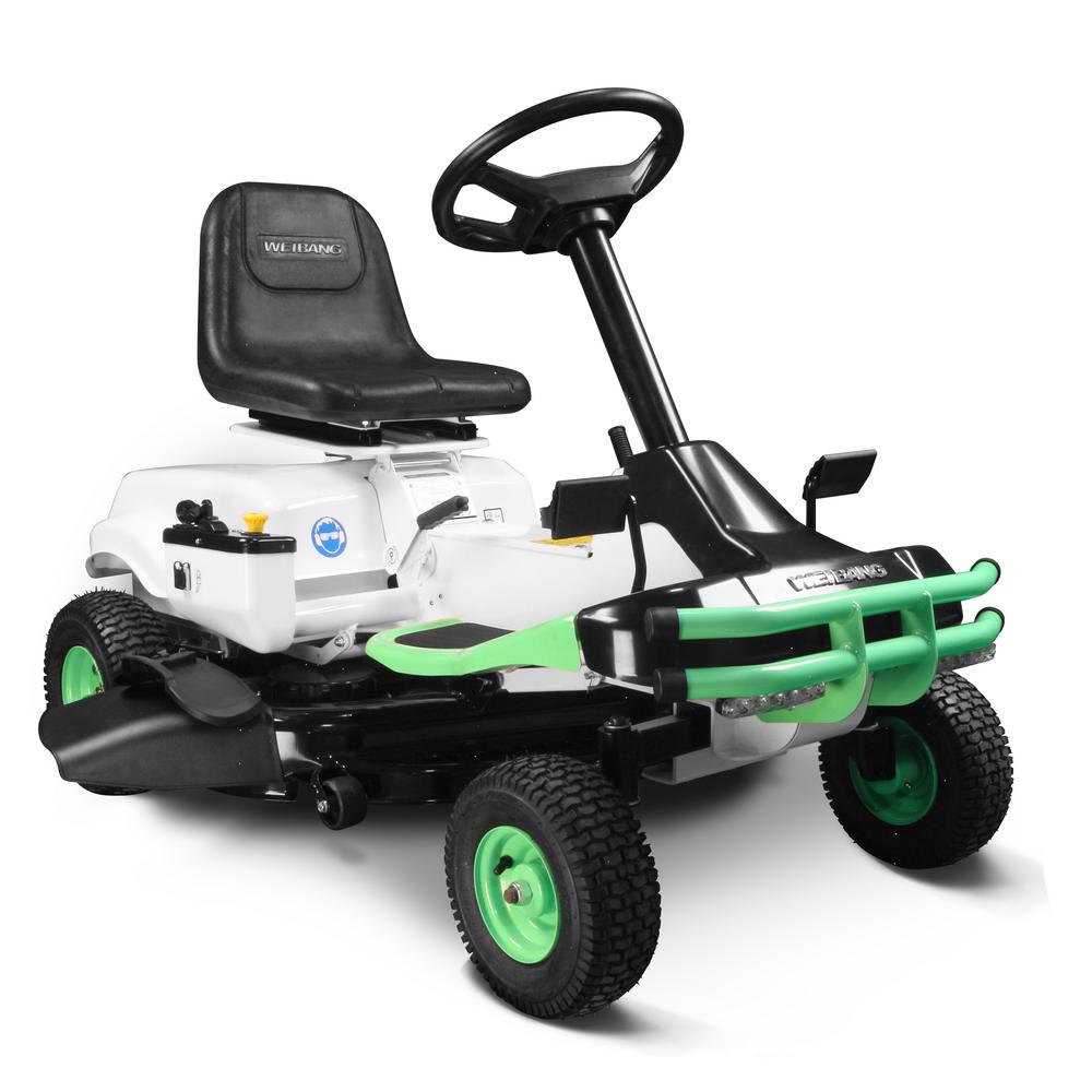 Front Wheel Drive Riding Lawn Mowers Outdoor Equipment E Rider 30 In W 72 Volt Lithium Ion Battery Ed Rear