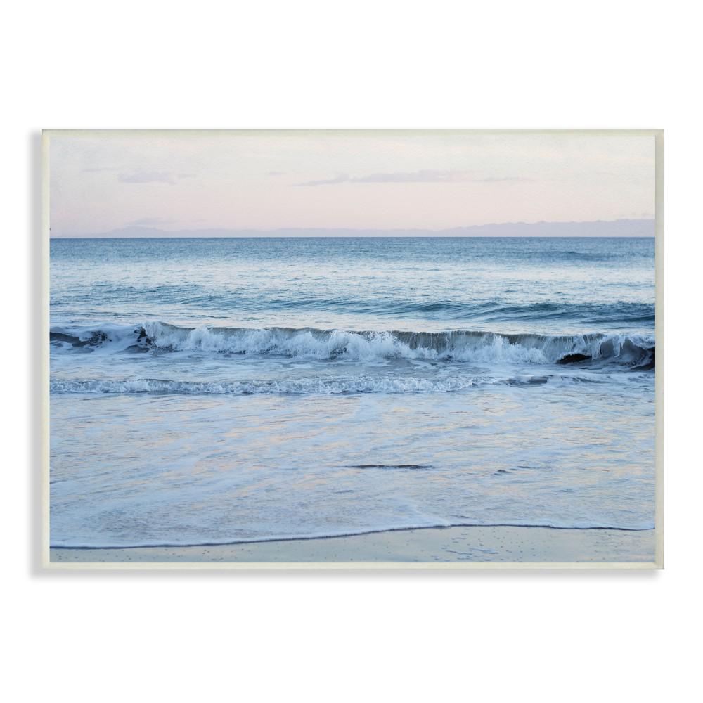 10 In X 15 Coastal Evening Beach Waves Photograph By Elizabeth Erquhart Wood Wall Art
