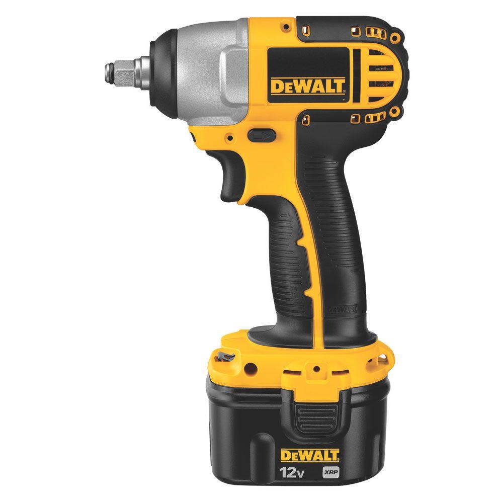 DEWALT 12-Volt Ni-Cad 3/8 in. Cordless Impact Wrench Kit-DC841KA - The ...