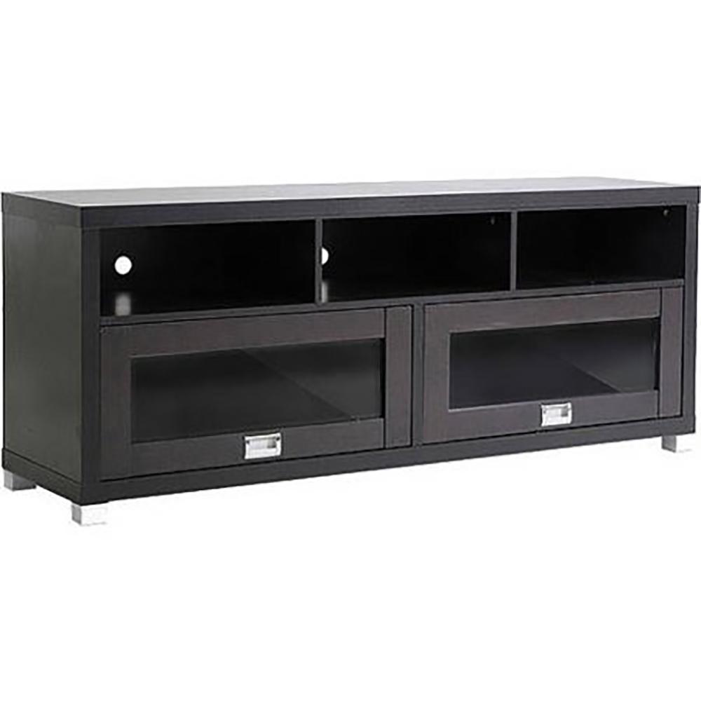 Baxton Studio Swindon Dark Brown Storage Entertainment Center
