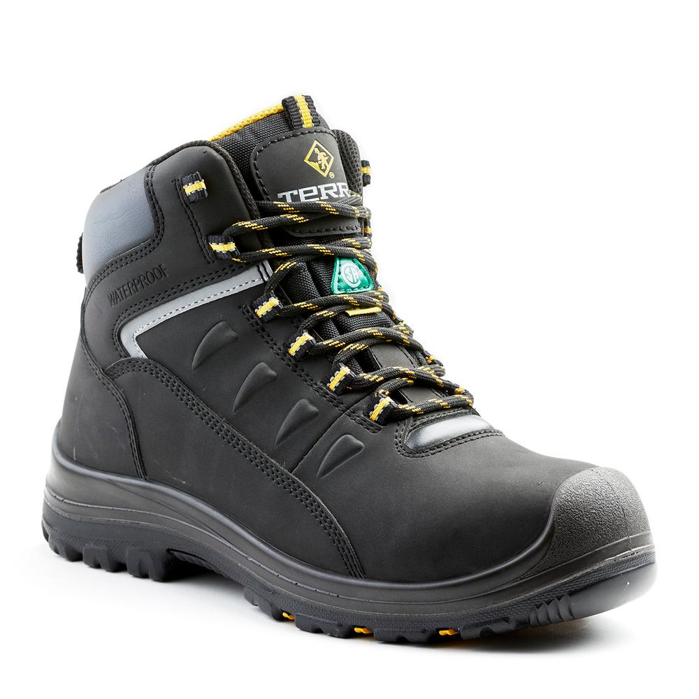 Work Boots - Composite Toe - Black Size 