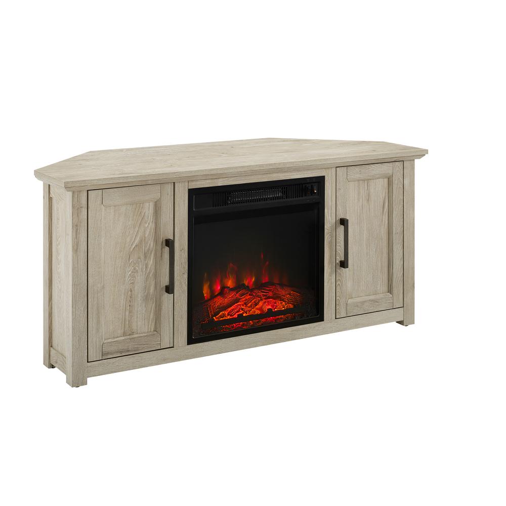 Rustic Corner Electric Fireplace Tv Stand - Rustic Entertainment Center Electric Fireplace Tv Stands Living Room Furniture The Home Depot