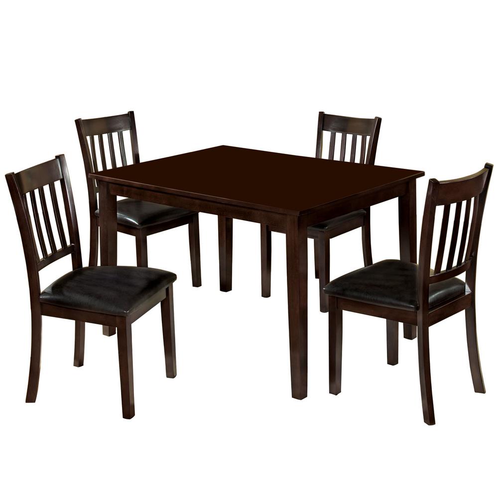 Venetian Worldwide West Creek I 5 Piece Espresso Dining Set Cm3012t Venetian Worldwide West Creek I 5 Piece Espresso Dining Set