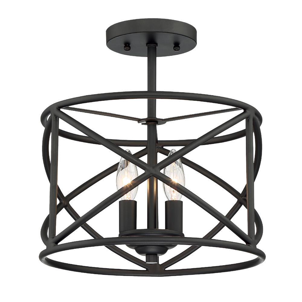 2 Light Satin Bronze Ceiling Semi Flush Mount 2 Light Satin Bronze Ceiling Semi Flush Mount