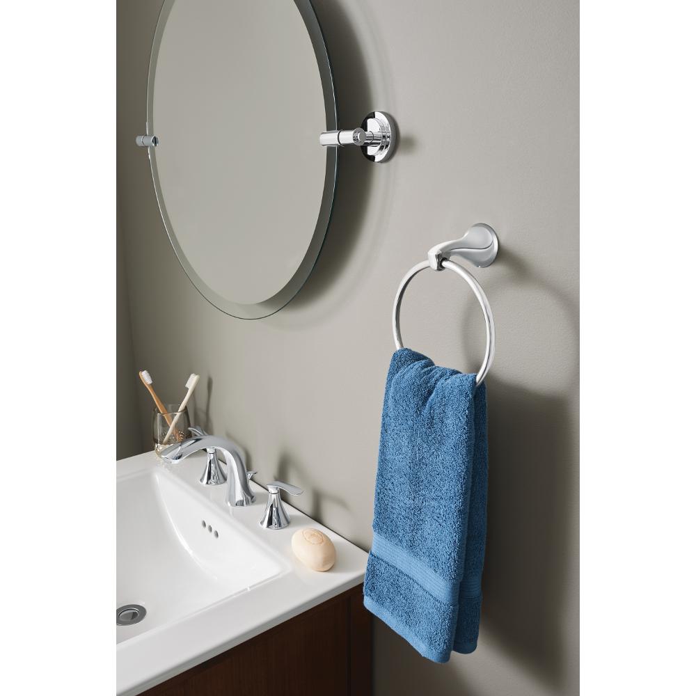 Moen Darcy 8 In Widespread 2 Handle Bath Faucet With 4 Piece Hardware Set In Chrome 24 In Towel Bar Ws84551 8w4pc24 The Home Depot