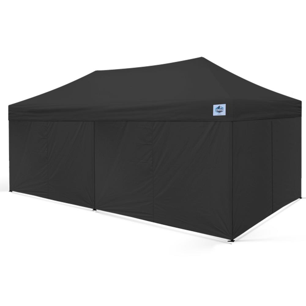 King Canopy Universal 10 ft. x 20 ft. Black Side Walls for Instant (6