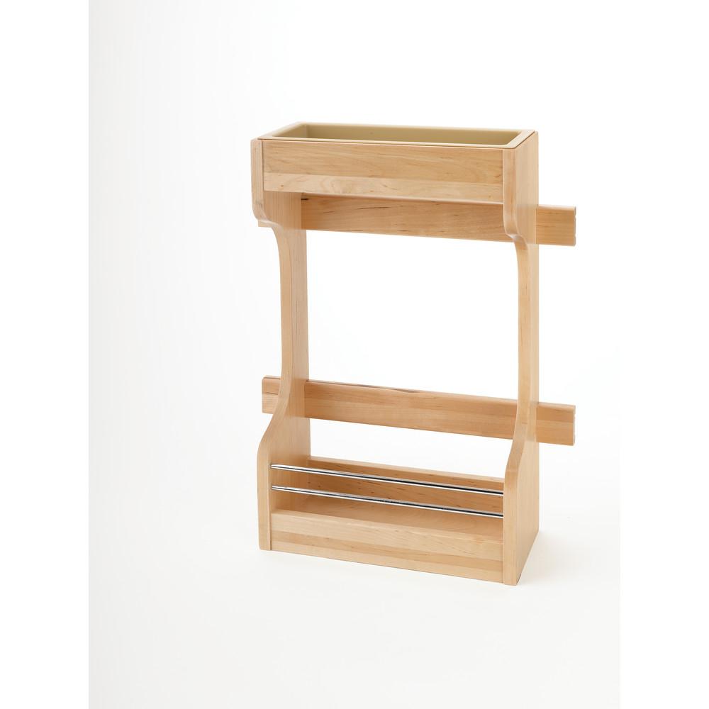 Rev A Shelf 18 63 In H X 13 5 W D Medium Cabinet Door Mount Wood 2 Storage Organizer