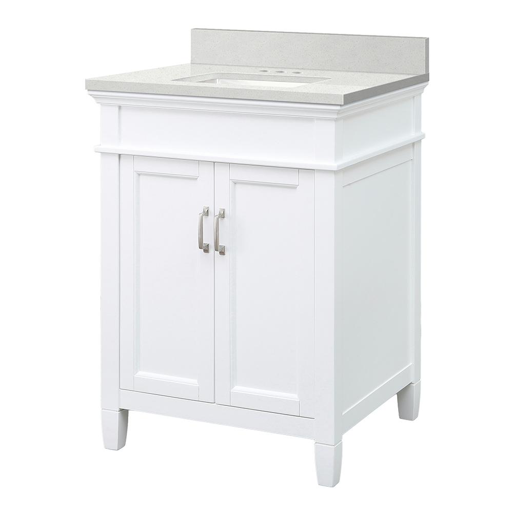 Foremost Ashburn 25 in. W x 22 in. D Vanity in White with