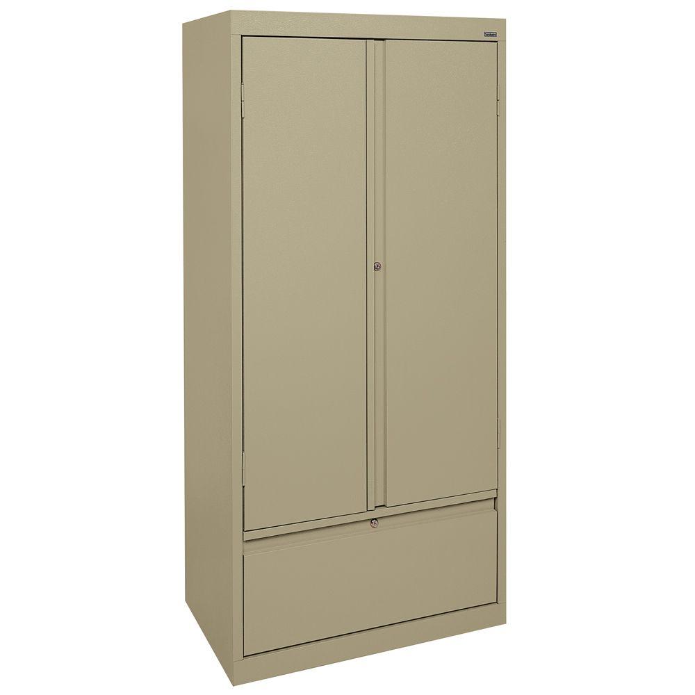 Sandusky Systems Series 30 in. W x 64 in. H x 18 in. D Storage Cabinet ...