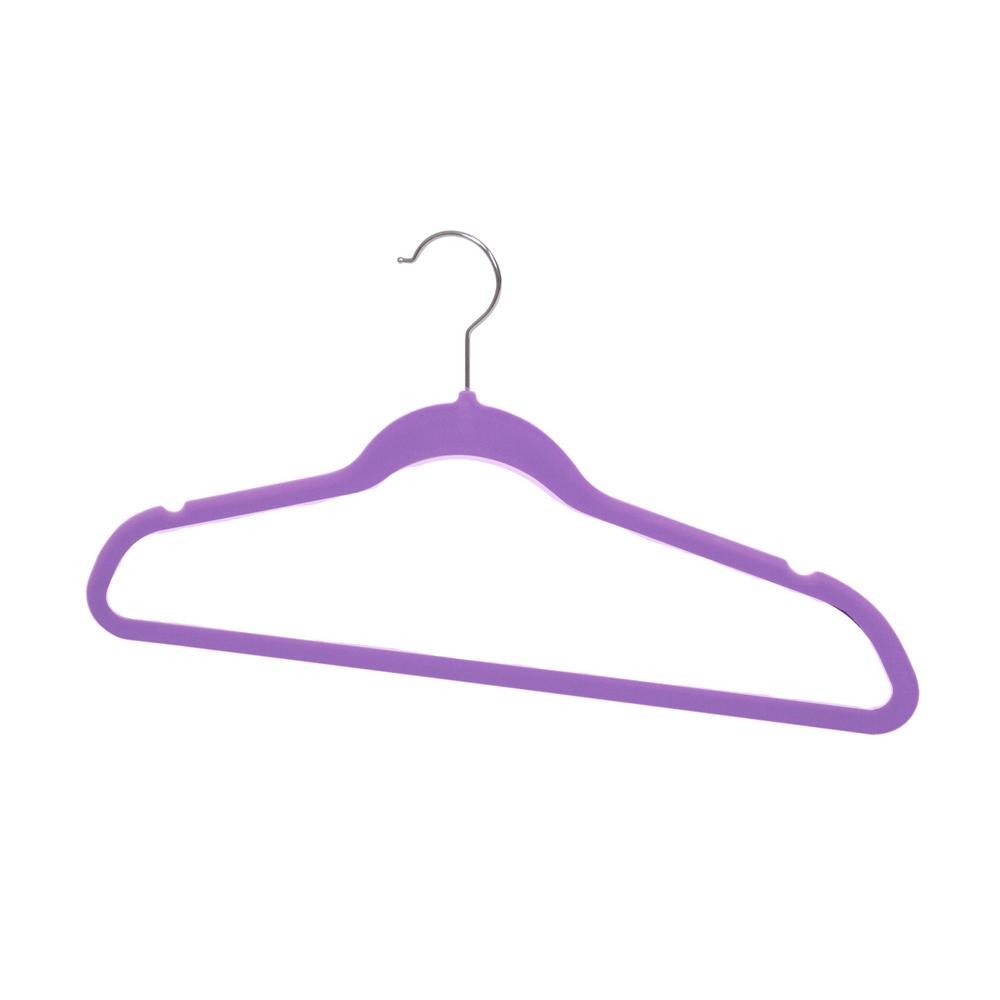 Sunbeam Purple Velvet Hanger (10Pack)FH01147 The Home Depot