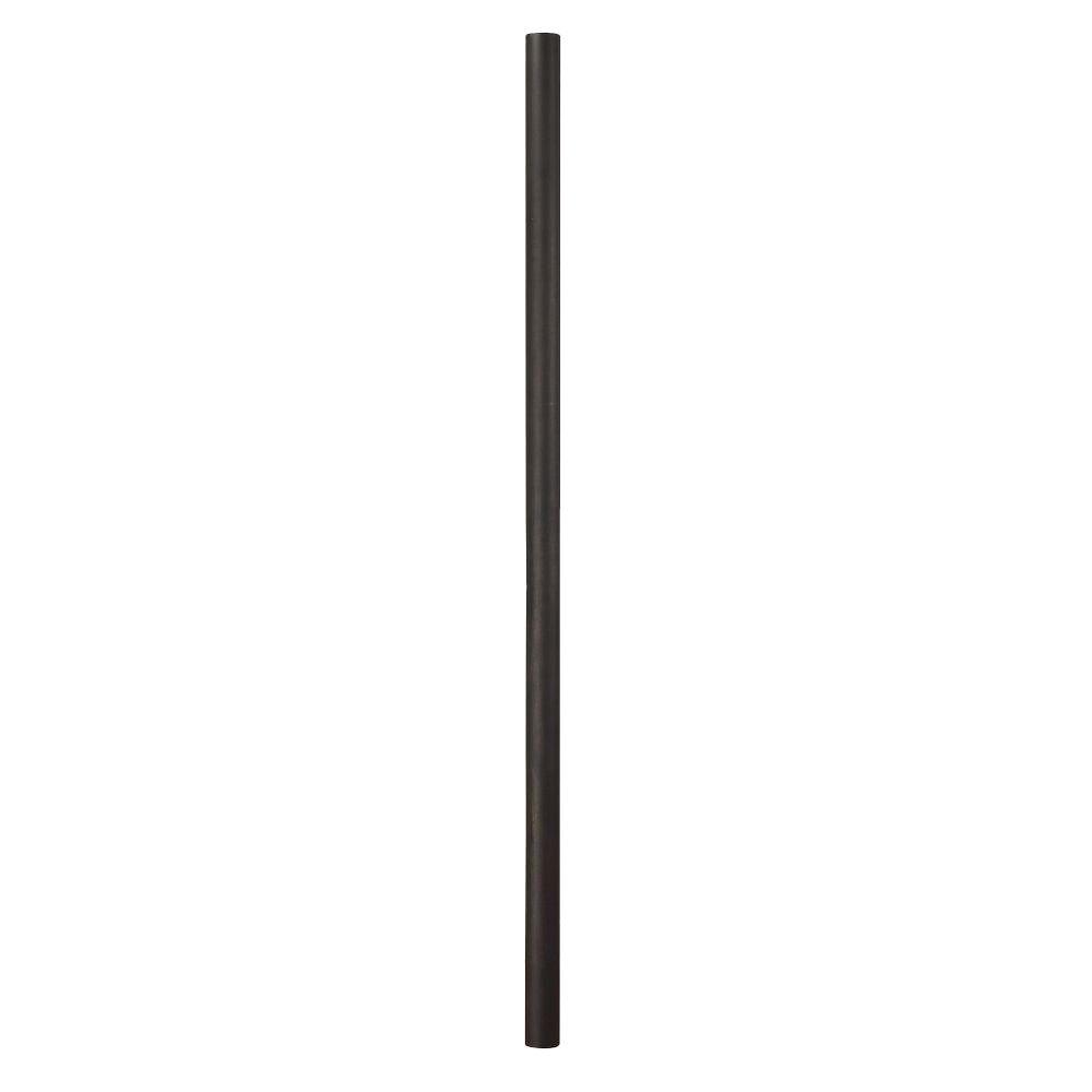 Titan Lighting 7 ft. Outdoor Weathered Charcoal Cast Aluminum Lamp Post ...