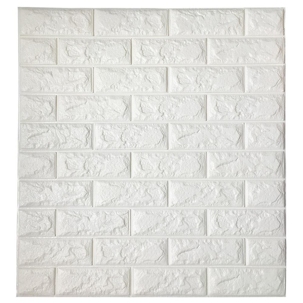 White Brick Wallpaper Home Decor The Home Depot - brick texture grey brick wall roblox