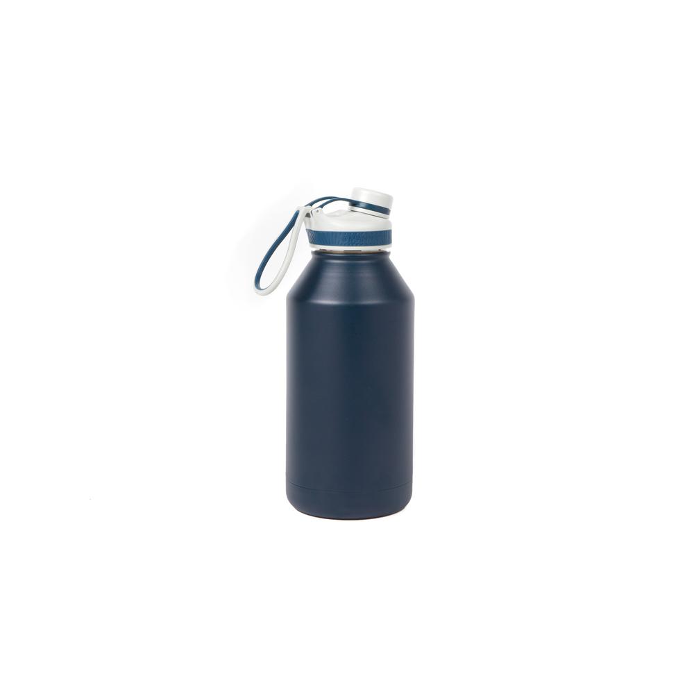 Manna Ranger Pro 64 oz. Navy Double Wall Stainless Steel Bottle-HD18616