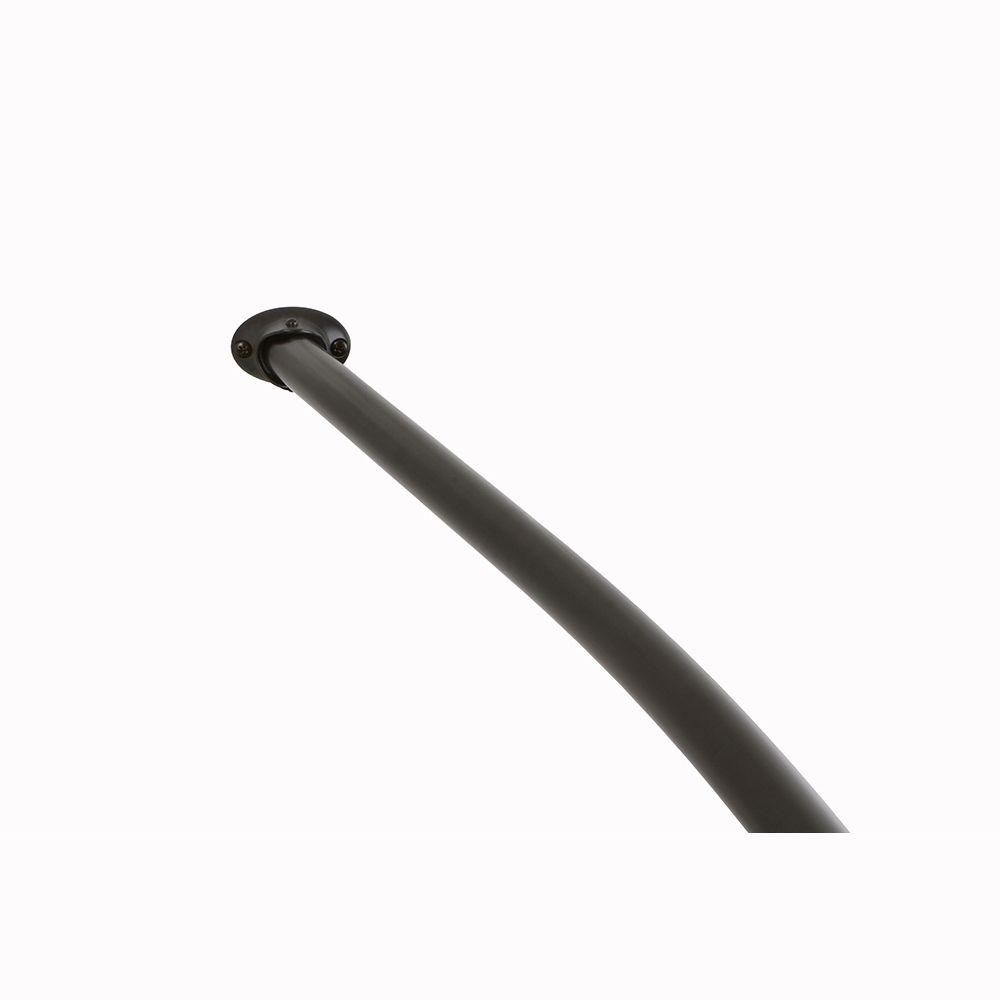 Kingston Brass Vintage 64 1 2 In Adjustable Curved Shower Rod In