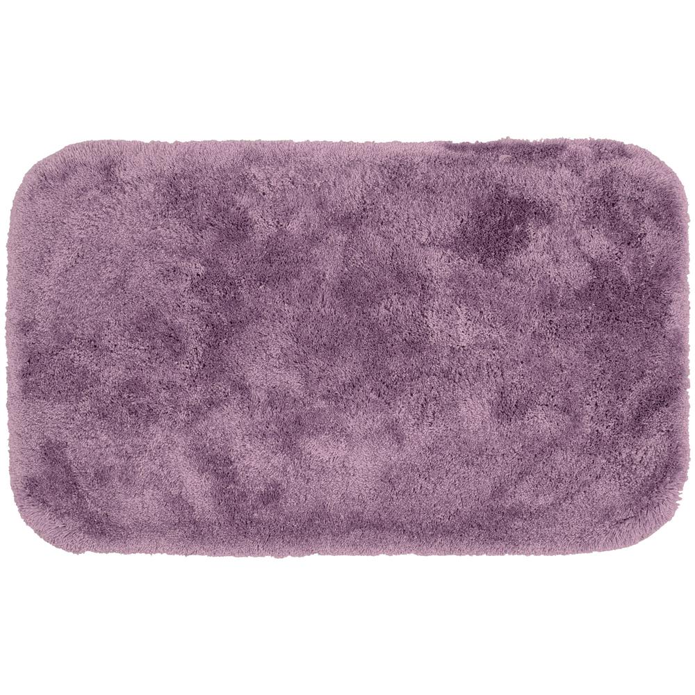Garland Rug Finest Luxury Purple 24 in. x 40 in. Plush Nylon Bath Mat