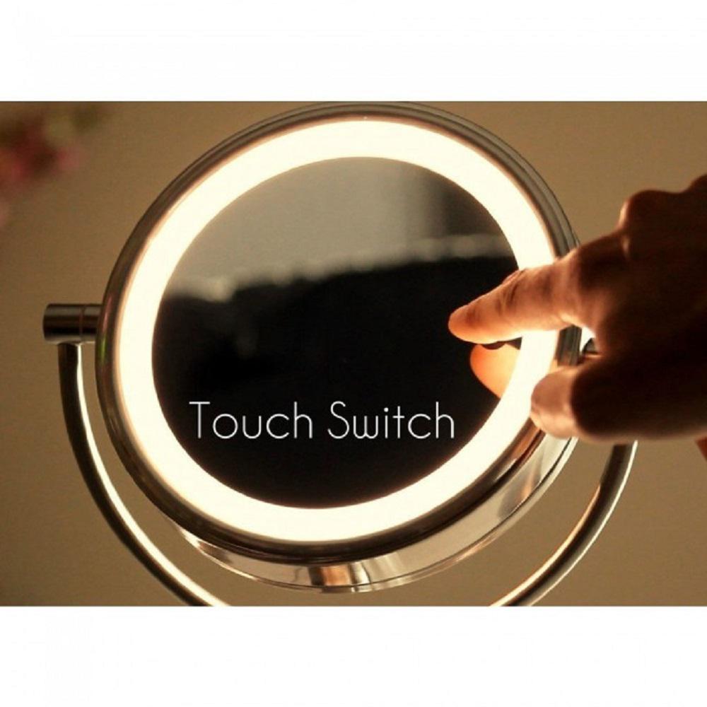 Ovente Led Lighted Tabletop Vanity Mirror Battery Or Cord Ovente Led Lighted Tabletop Vanity