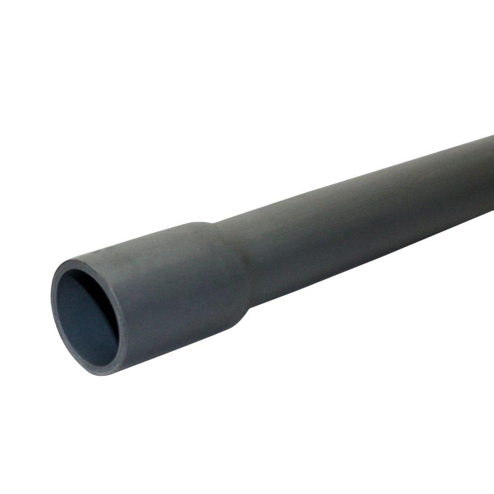 POWERTEC 2-1/2 in. x 10 ft. Flexible PVC Dust Collection Hose ...