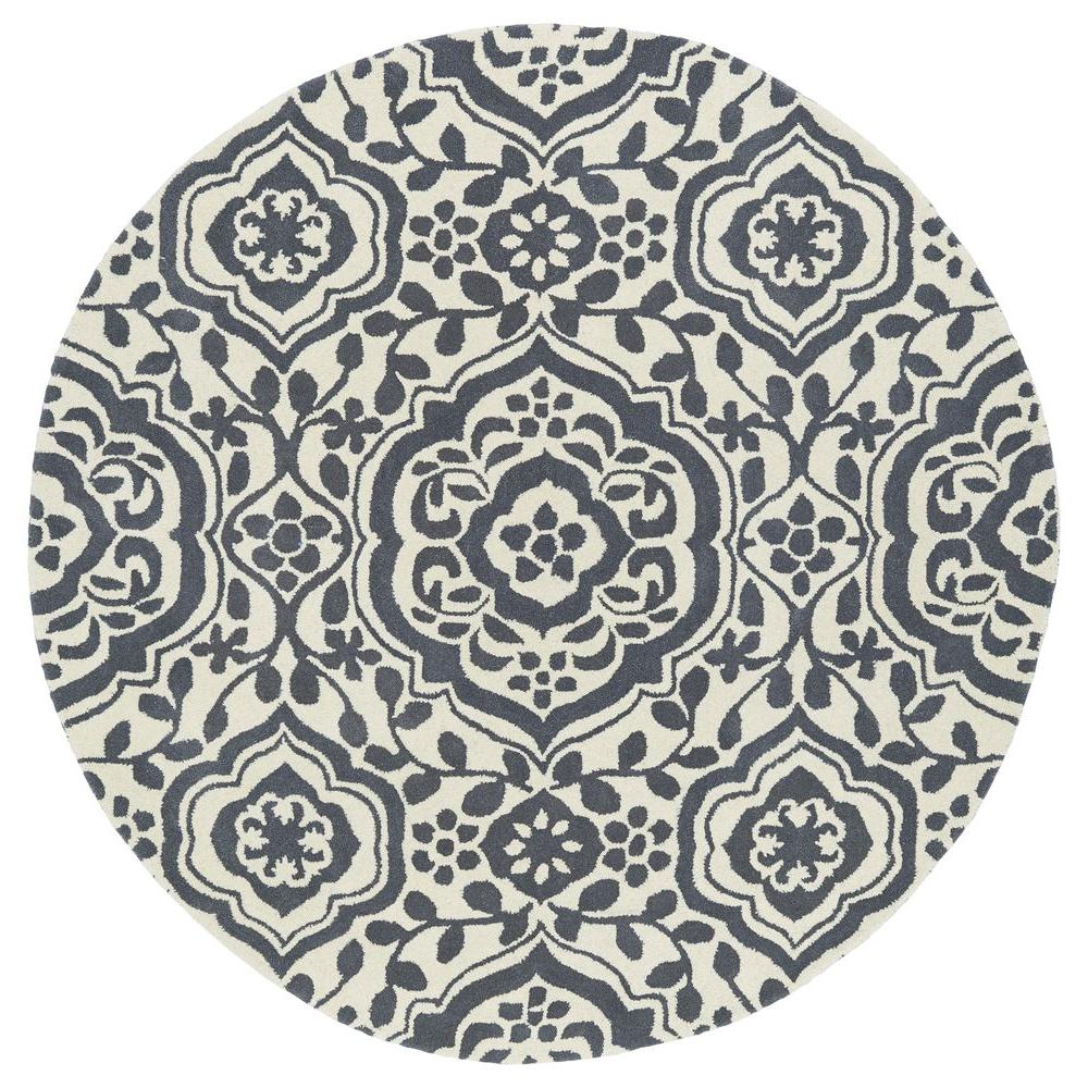Kaleen Evolution Grey 10 Ft X Round Area Rug