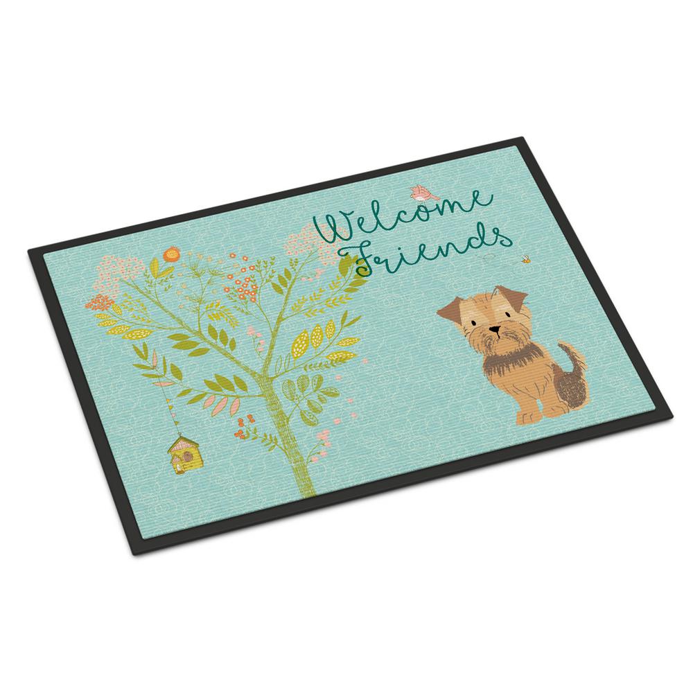 Carolines Treasures Bull Terrier Spring Floor Mat 19 x 27 Multicolor