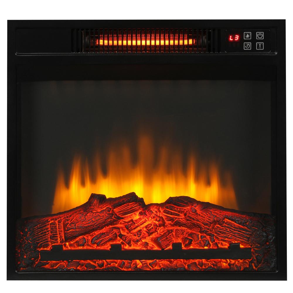 Parksley 31 In Freestanding Compact Infrared Electric Fireplace Details Parksley 31 In Freestanding Compact Infrared Electric Fireplace Espresso