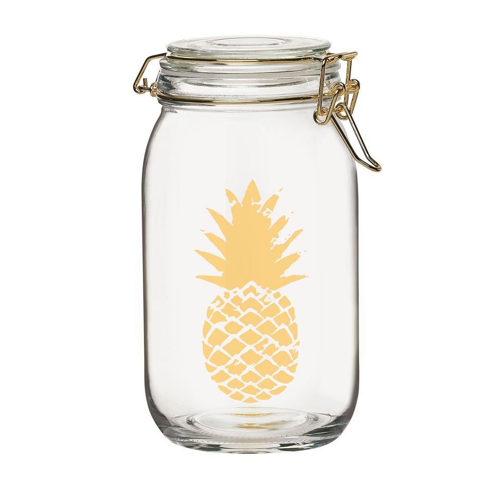 Amici Home Luxe 50 Oz Glass Hermetic Preserving Canister With