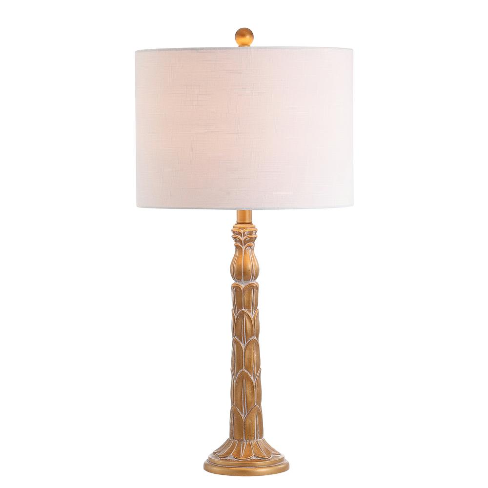 Table Lamps The Home Depot Antique Gold Resin Led Table Lamp