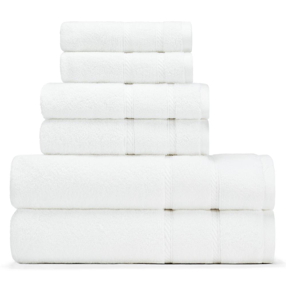 Nautica Belle Haven 6Piece Towel Set in WhiteUSHSAC1035512 The Home